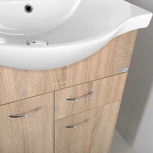 KERAMIA FRESH szafka umywalkowa 60x74x33,7cm, dąb platin