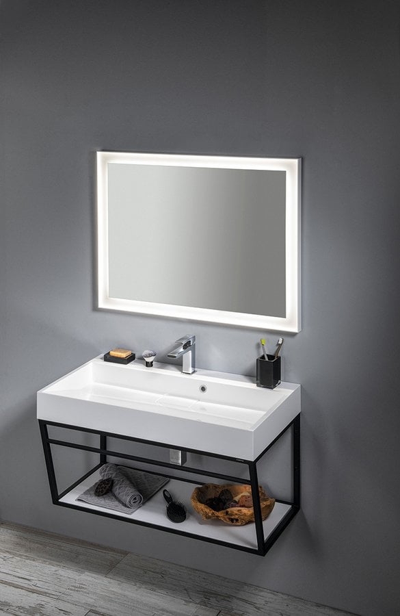 AMUR umywalka kompozytowa 90x9x46cm, biała AMUR umywalka kompozytowa 90x9x46cm, biała