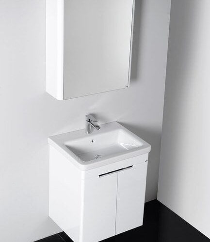 ELLA szafka umywalkowa 56,5x65x43cm,drzwiczki, biała (70065)