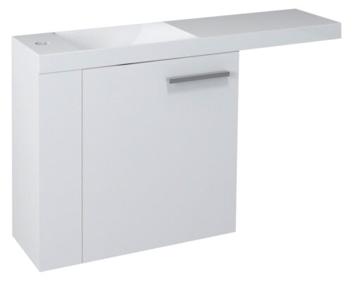 LATUS VI szafka umywalkowa 50x50x22 cm, lewa, biała (55835)