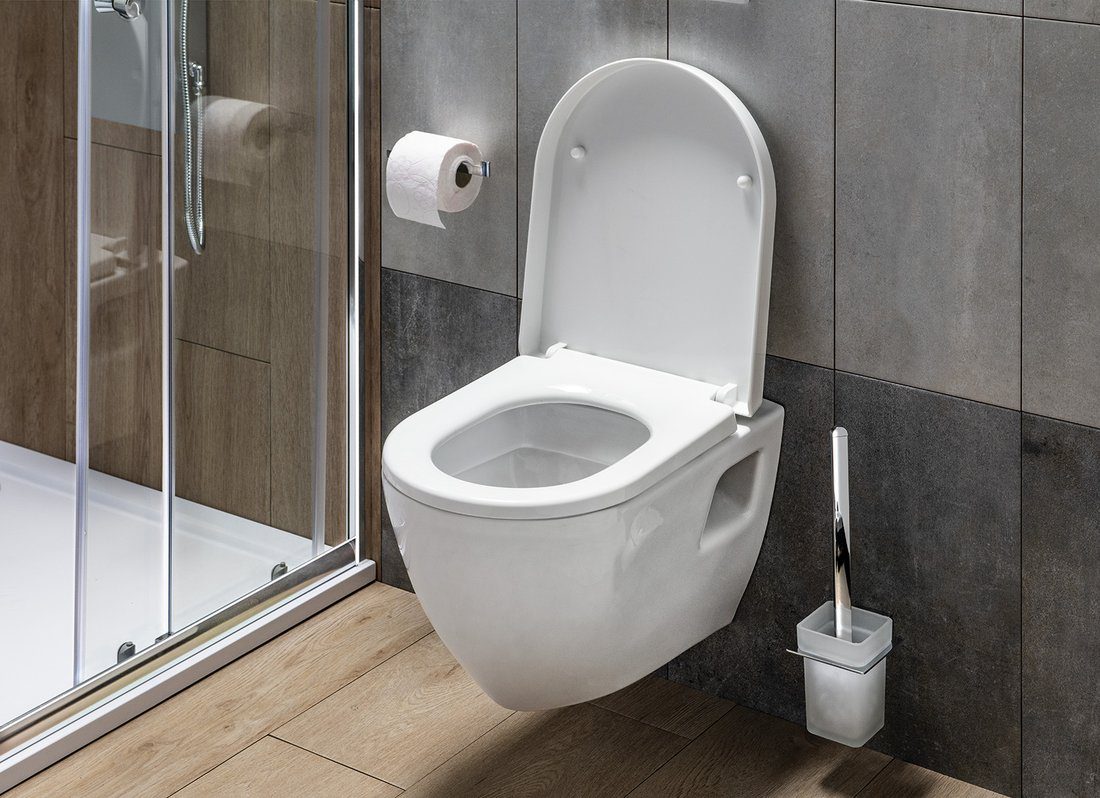 APOLLO wisząca szczotka do WC mleczne szkło/chrom APOLLO wisząca szczotka do WC mleczne szkło/chrom
