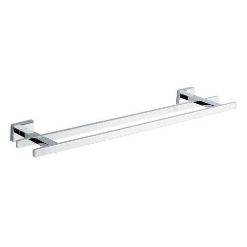 APOLLO podwójny wieszak na ręczniki wiszący 55 cm chrom