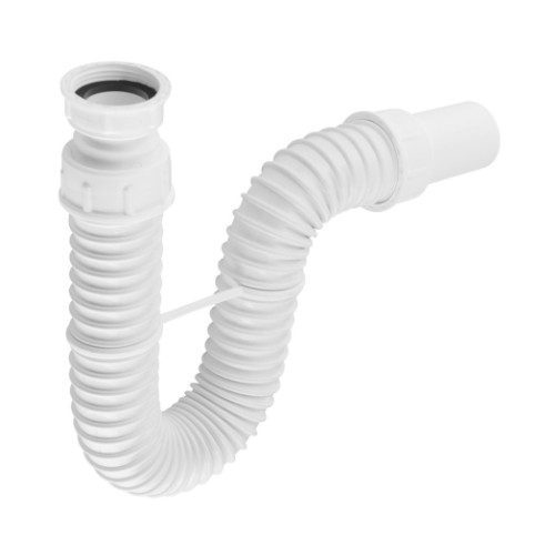 FLEXY syfon umywalkowy 1'1/4 odpływ 40 mm biały