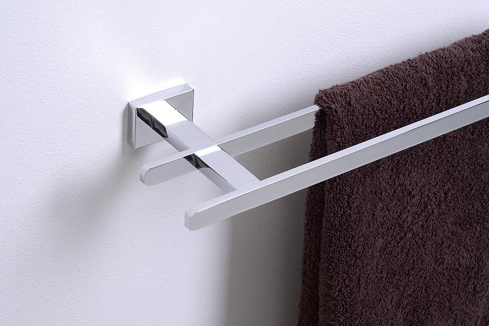 APOLLO podwójny wieszak na ręczniki wiszący 55 cm chrom - obrazek 2