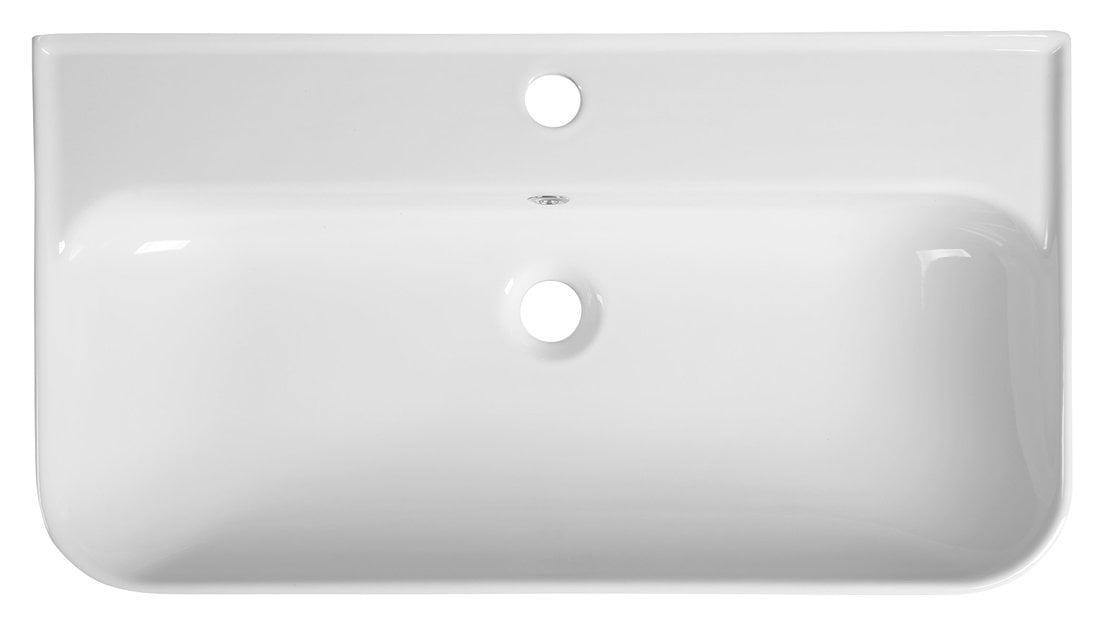 SISTEMA U umywalka ceramiczna 70x38 cm kolor biały - obrazek 4