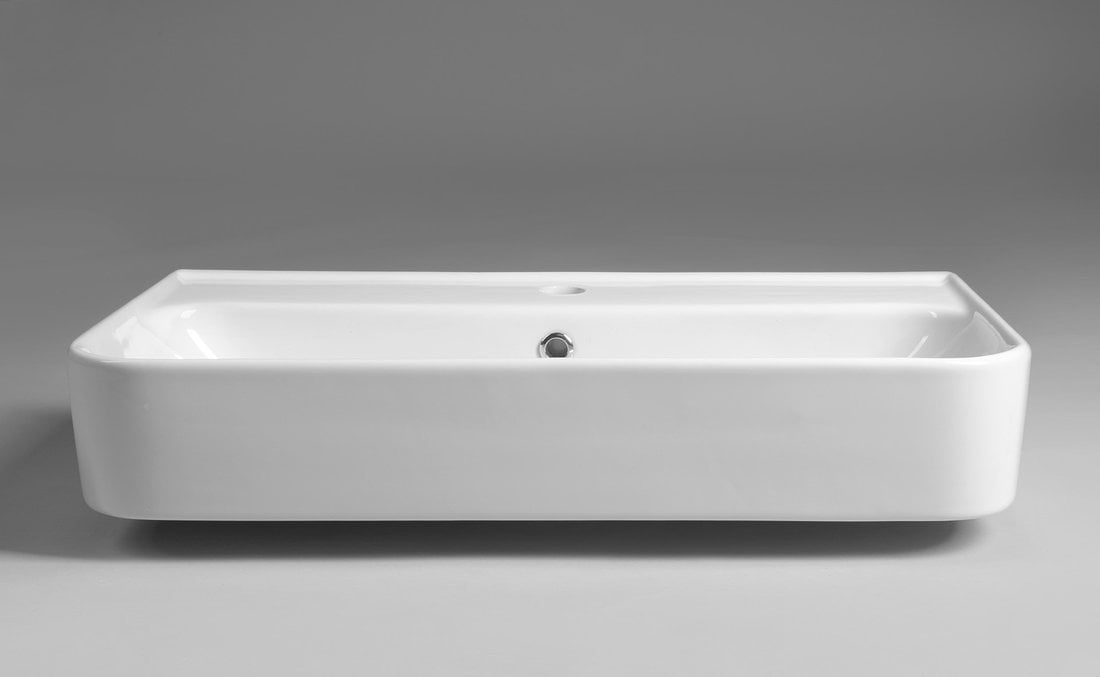 SISTEMA U umywalka ceramiczna 70x38 cm kolor biały - obrazek 5