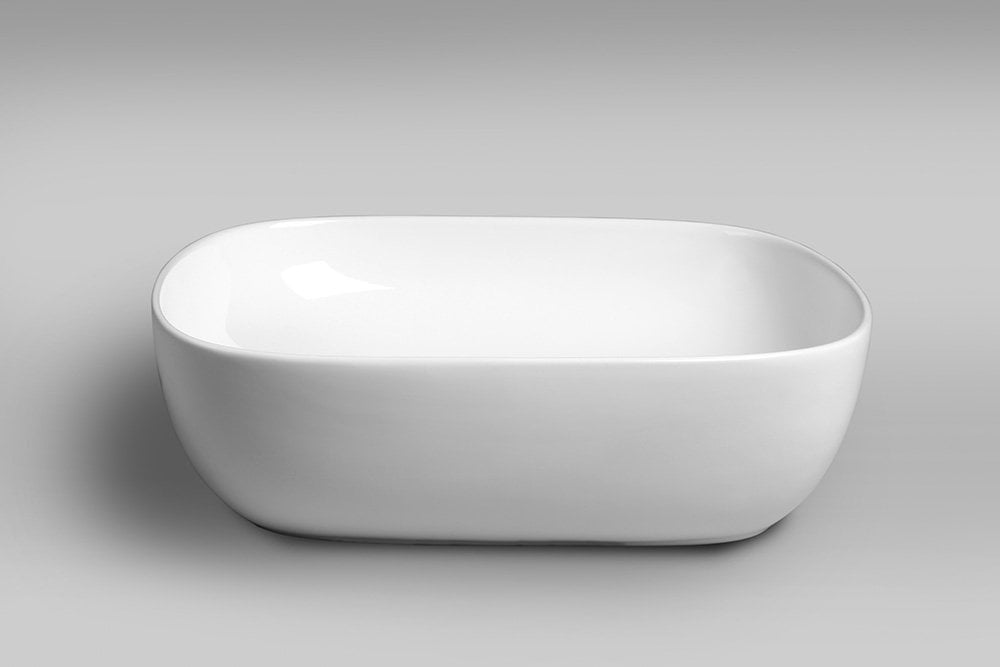 LIRO umywalka ceramiczna nablatowa 50,5x41cm biała - obrazek 5
