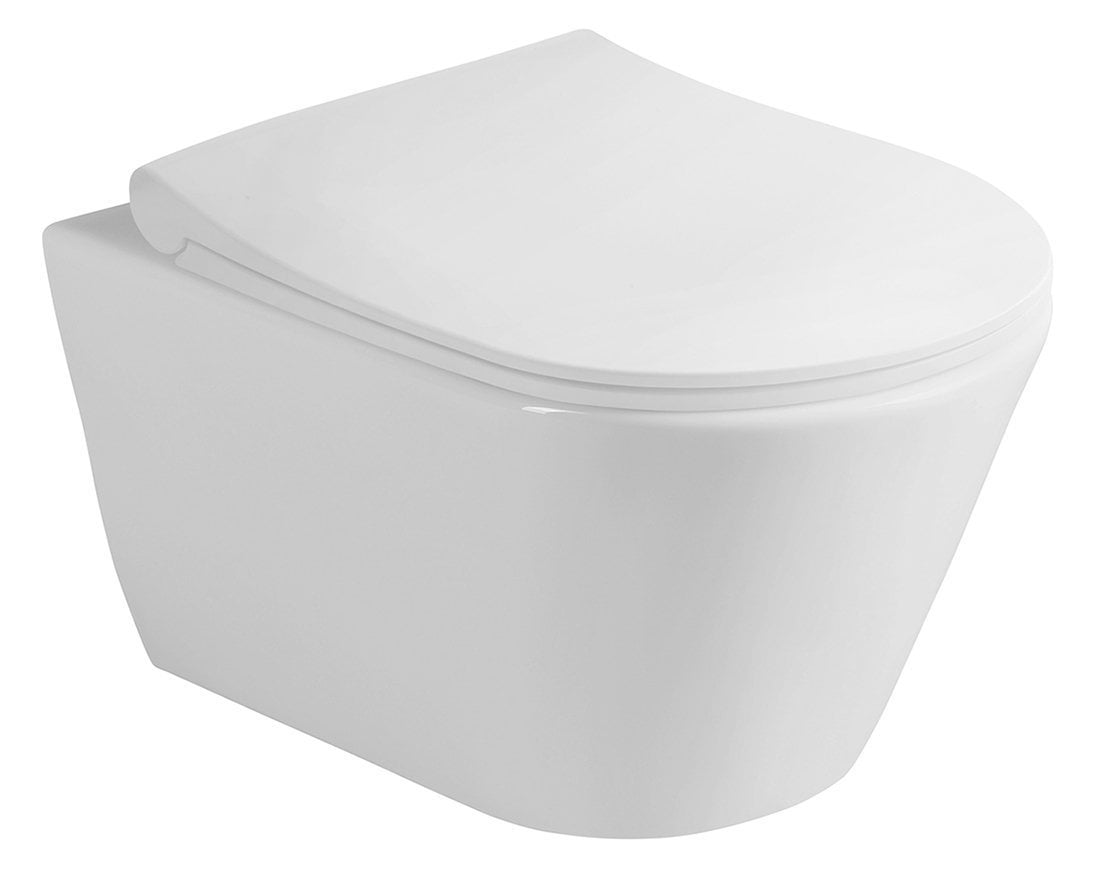 AVVA WC wiszące Rimless 35,5x53 cm biały połysk - obrazek 4