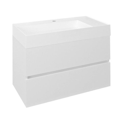 ODETTA szafka umywalkowa 82x50x43,5cm biały połysk