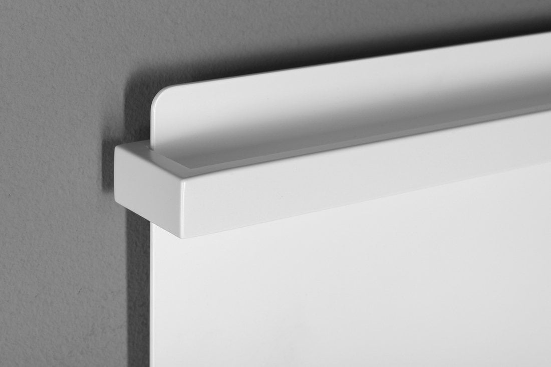 ELMIS elektryczna suszarka na ręczniki 400x800mm 120W aluminium biały mat - obrazek 5