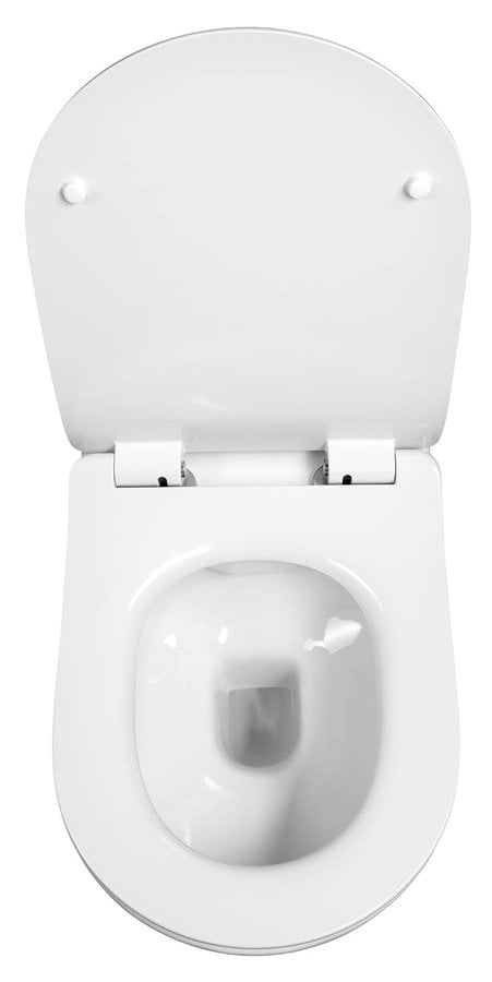 BRILLA WC wiszące, Rimless, 36,5x53 cm, biały