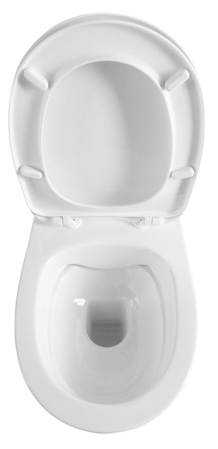 ABSOLUTE WC miska zawieszana, Rimless, 50x35 cm, biała