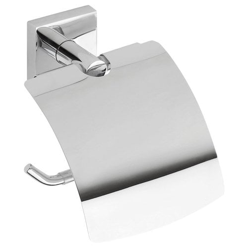 X-SQUARE wieszak na papier toaletowy z klapką chrom