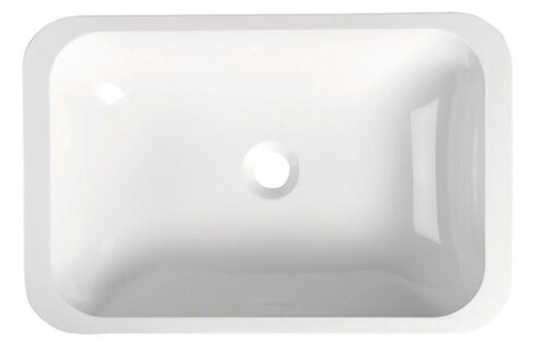JAPURA umywalka kompozytowa 550x360mm, biała, wpuszczana w blat