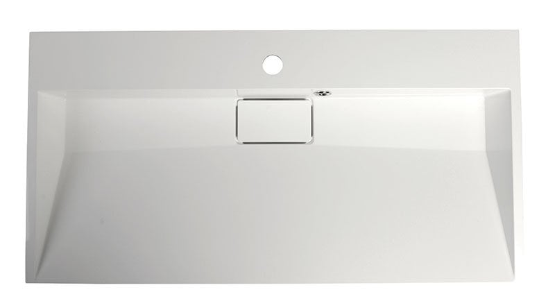 AMUR umywalka kompozytowa 90x9x46cm, biała AMUR umywalka kompozytowa 90x9x46cm, biała