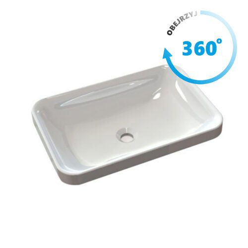 ASTORIA umywalka kompozytowa 55x37cm, biała
