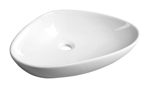 TERUEL umywalka ceramiczna nablatowa 58,5x14x39cm