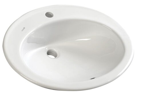 TROPICO umywalka ceramiczna wpuszczana w blat 58x46 cm