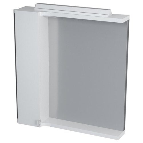 PULSE szafka z lustrem, oświetlenie LED 2x3W, 75x80x17cm, lewa, biała/antracyt (PU077L)