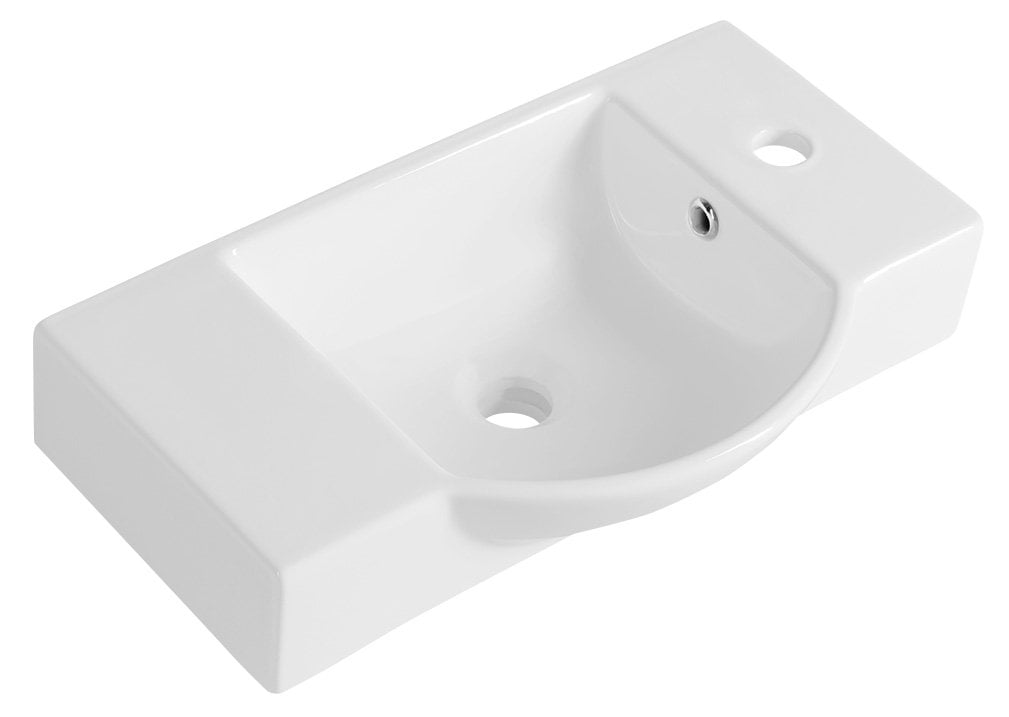 LITOS umywalka ceramiczna 55x32 cm, biała LITOS umywalka ceramiczna 55x32 cm, biała