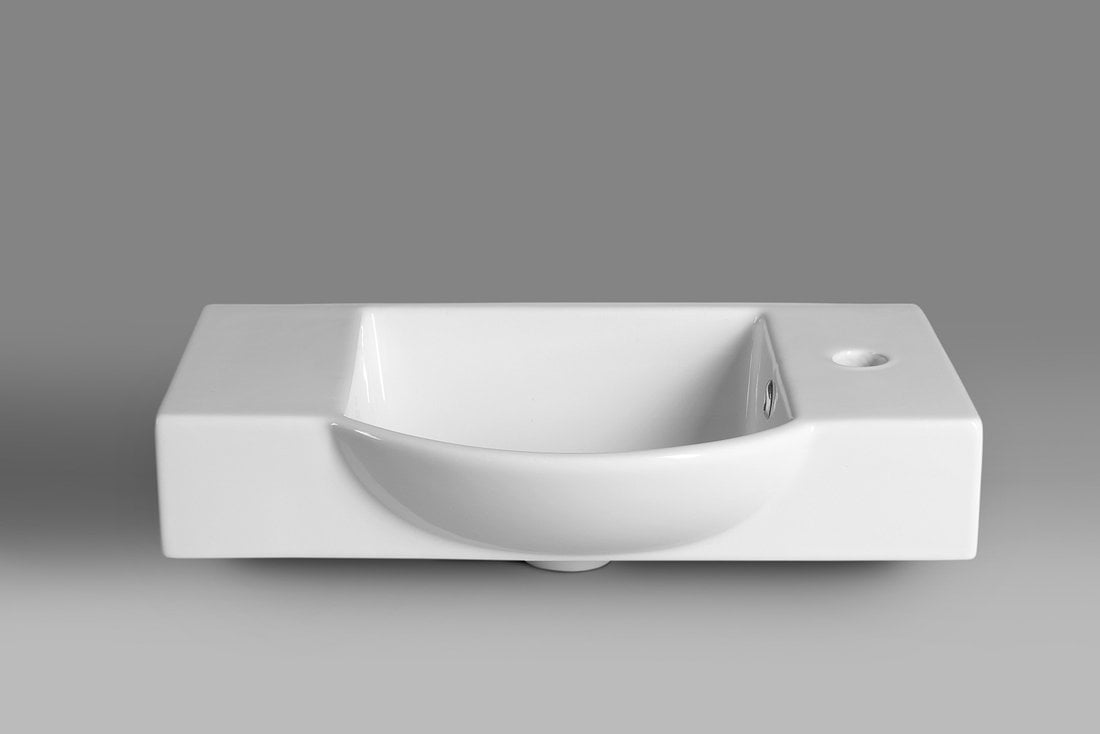 LITOS umywalka ceramiczna 55x32 cm, biała LITOS umywalka ceramiczna 55x32 cm, biała