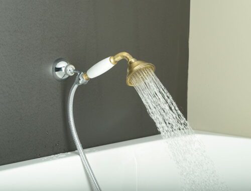 EPOCA rączka prysznicowa, 210mm, mosiądz/ brąz