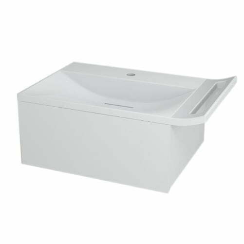 ZEUS szafka umywalkowa z syfonem 60x26x45 cm, biała (ZE070)