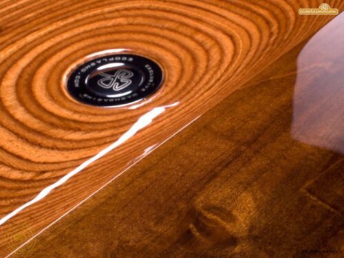 ALGA DOUBLE umywalka drewniana - kolor orzech
