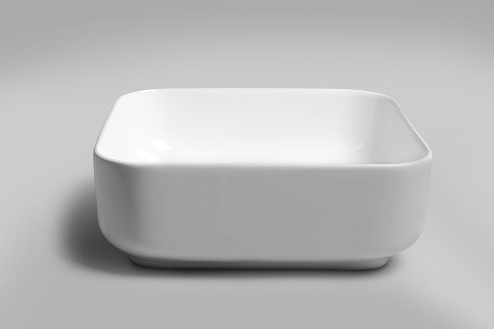 PRATA umywalka ceramiczna nablatowa 39,5x14,5x39,5 cm PRATA umywalka ceramiczna nablatowa 39,5x14,5x39,5 cm