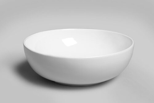 RONDANE umywalka ceramiczna nablatowa, średnica 41x14 cm