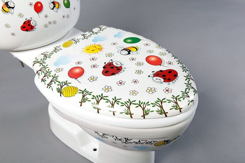 KID deska WC duroplast, metalowe zawiasy, kolorowy sitodruk - obrazek 3
