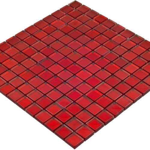 Mozaika czerwona 23x23 mm / 1 sztuka ( tafla )