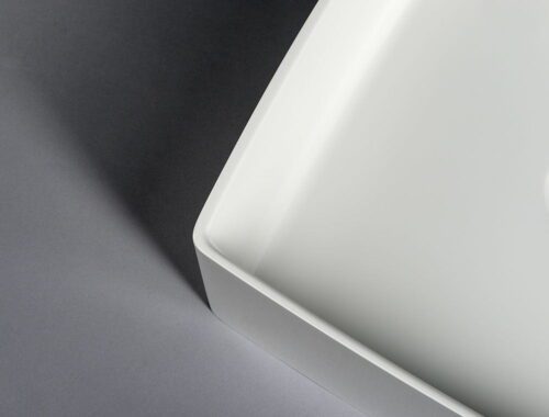 CROX umywalka kompozytowa 40x40cm, biała