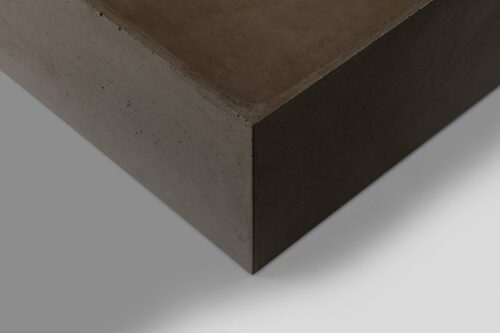 FORMIGO umywalka betonowa, 47,5x14x36,5 cm, ciemny brąz
