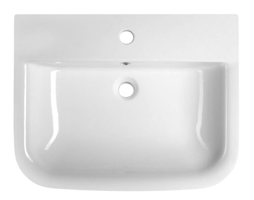 DORI umywalka ceramiczna 60x48 cm, biała