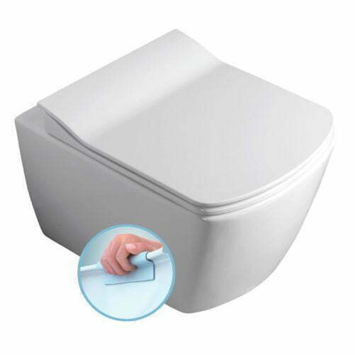GLANC WC wiszące, Rimless, 37x51,5 cm, biały