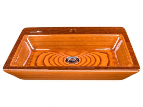GULF umywalka drewniana - kolor teak ( sucupira )