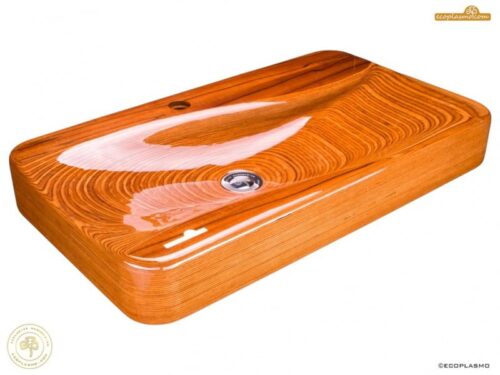 KRILL umywalka drewniana - kolor teak