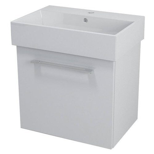 NATY szafka umywalkowa 56,5x50x40cm, biała (NA061)