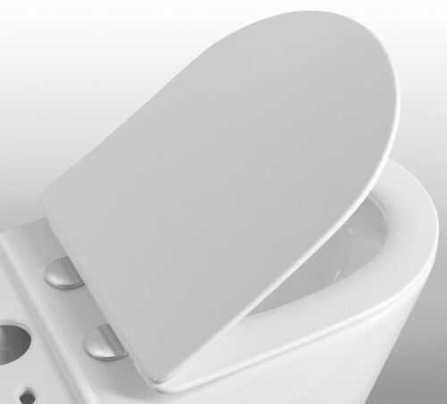 PACO RIMLESS kompakt WC ze spłuczką z deską Soft Close, uniwersalny