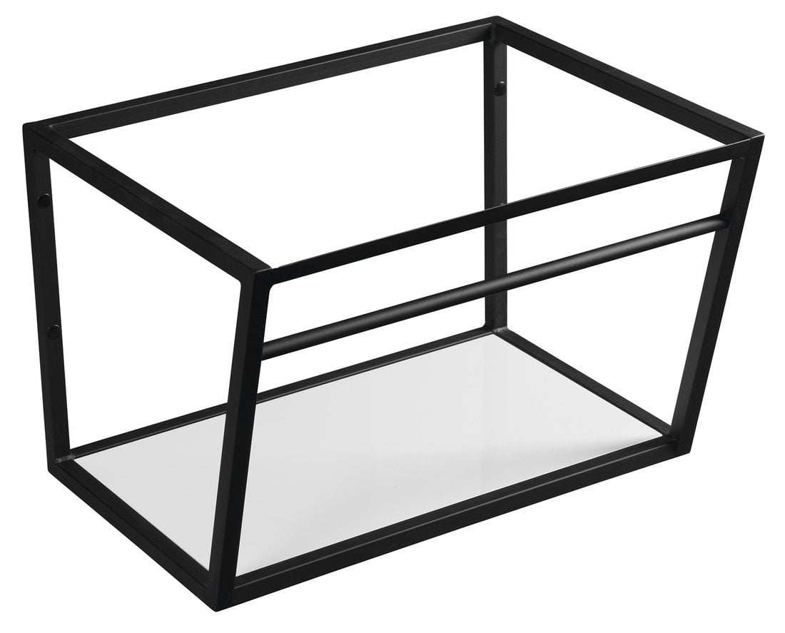 SKA konsola pod umywalkę z półką 600x400x460mm, czarny mat, SKA konsola pod umywalkę z półką 600x400x460mm, czarny mat,