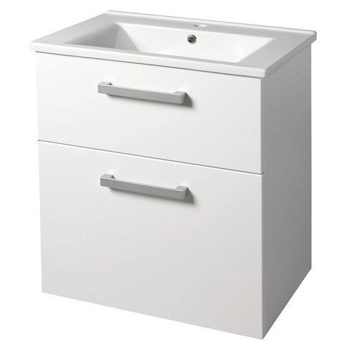 VEGA szafka umywalkowa 62x72,6x43,8cm, 2 szuflady, biała