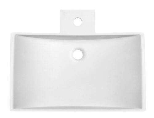 QUINTET umywalka nablatowa, 597x150x455 mm, biały mat