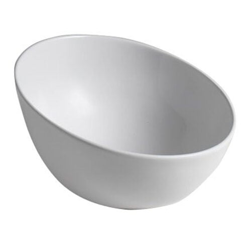 DOME OBLIQUO umywalka ceramiczna nablatowa 44,5x26,5 cm