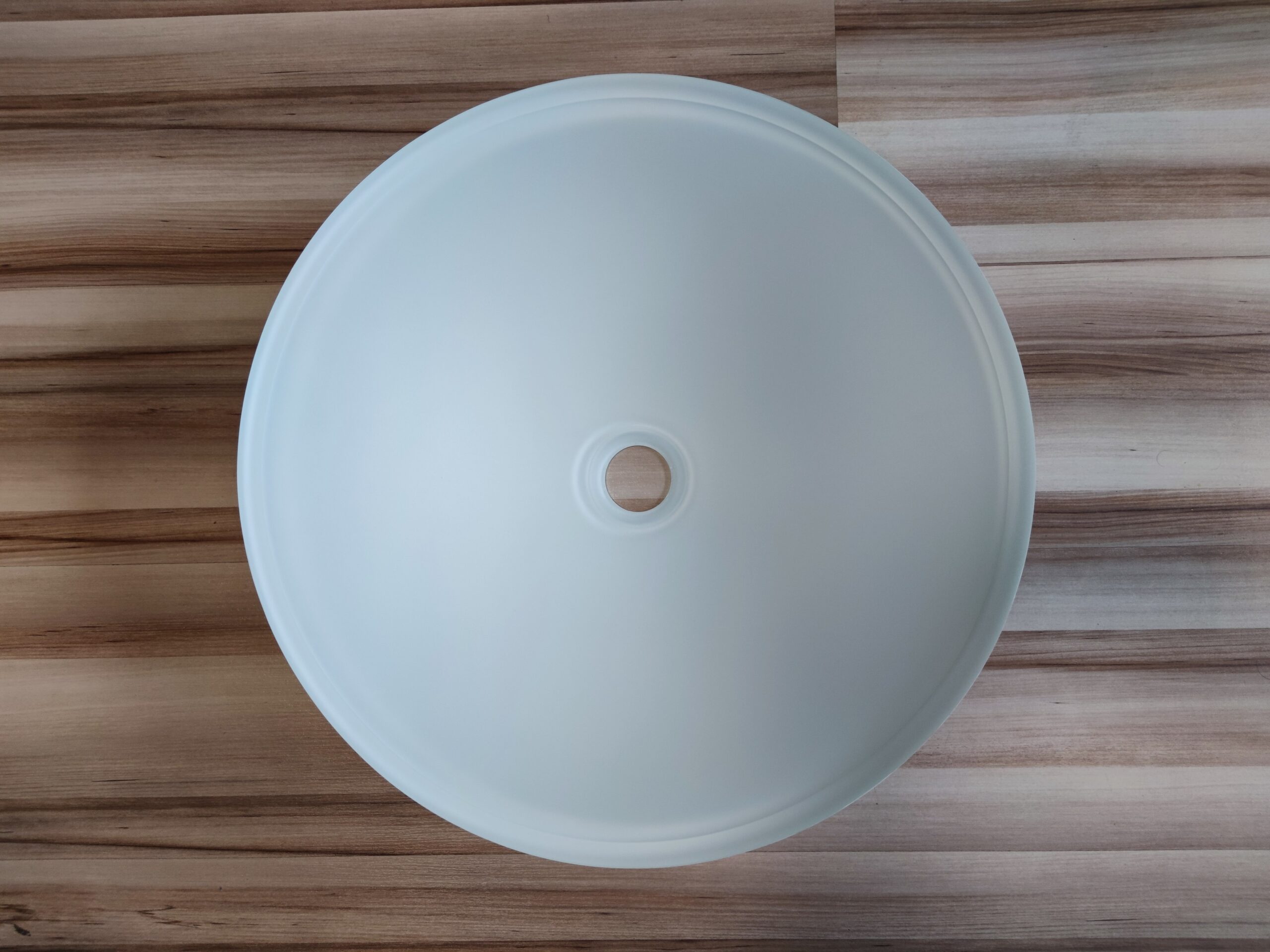 TELICA umywalka szklana okrągła średnica 42 cm biała TELICA umywalka szklana okrągła średnica 42 cm biała