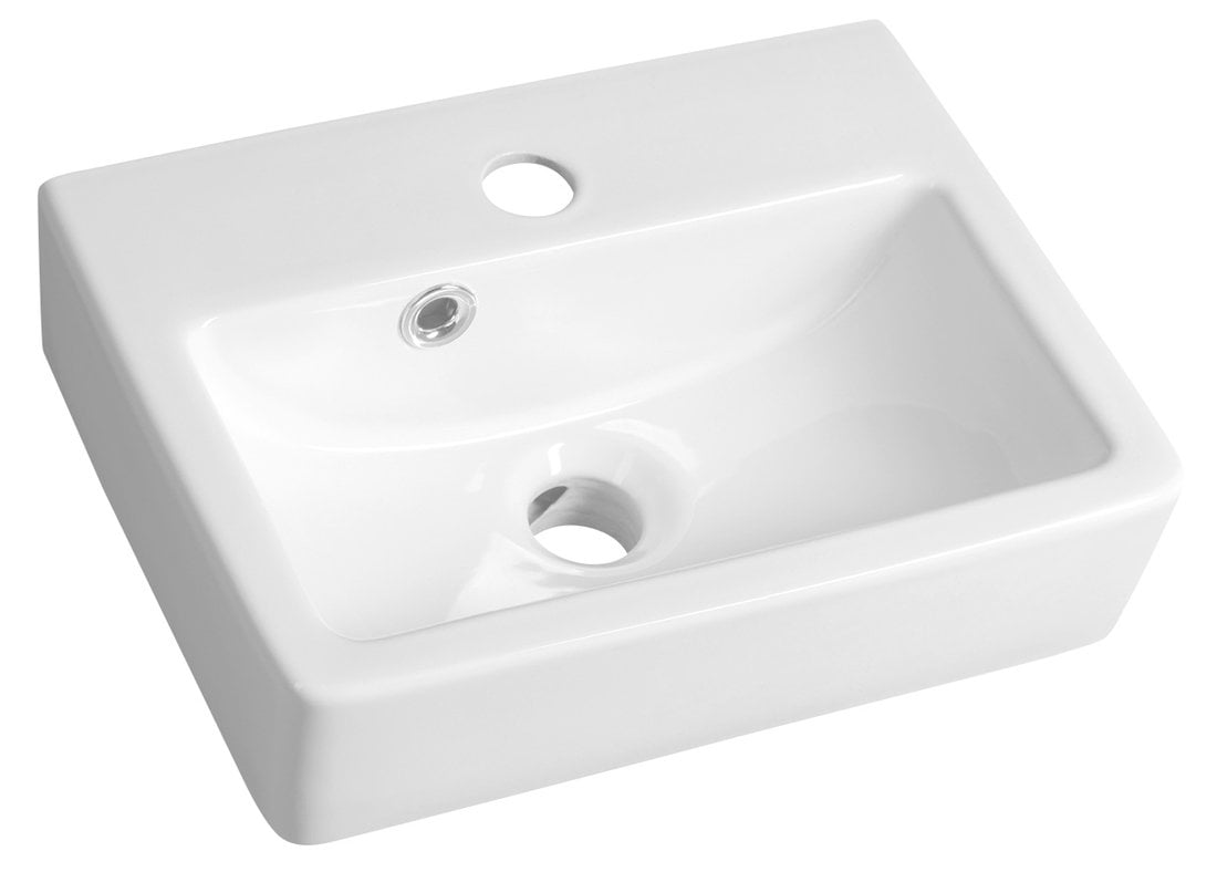 Mała umywalka ceramiczna 37x28 cm biała Mała umywalka ceramiczna 37x28 cm biała