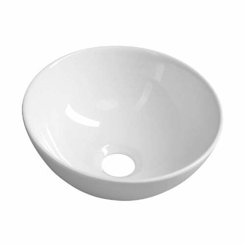ASTER umywalka ceramiczna nablatowa średnica 28x11 cm