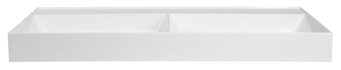 GODIVA umywalka podwójna kompozytowa 119x44cm biała GODIVA umywalka podwójna kompozytowa 119x44cm biała