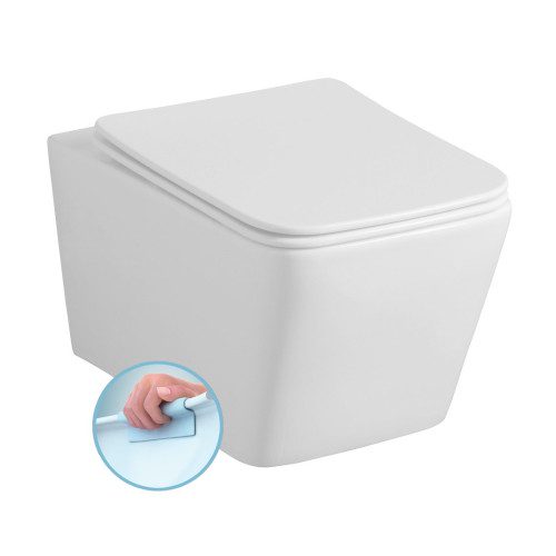PORTO WC wiszące Rimless 36x52 cm biały połysk