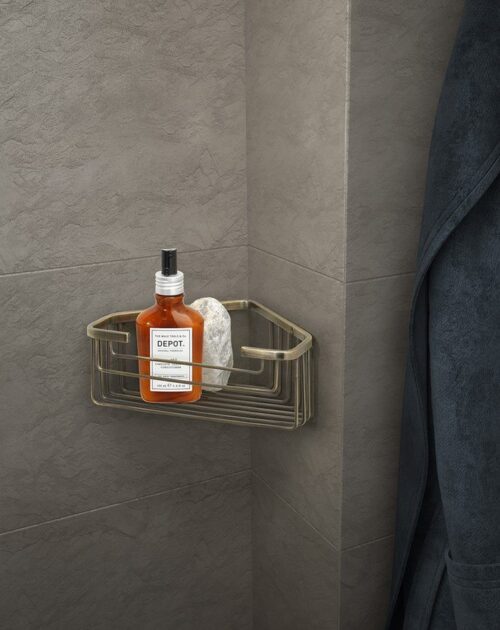 SMART półka narożna do kabiny prysznicowej 200x80x151mm brąz
